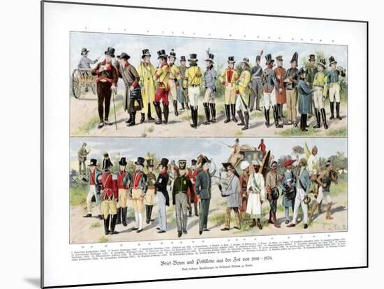 Types of Postmen from 1800-1870-null-Mounted Giclee Print