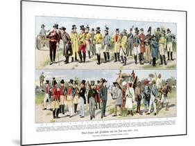 Types of Postmen from 1800-1870-null-Mounted Giclee Print