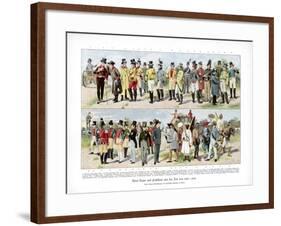 Types of Postmen from 1800-1870-null-Framed Giclee Print