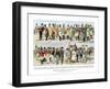 Types of Postmen from 1800-1870-null-Framed Giclee Print