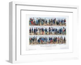 Types of Soldiers from the End of the 19th Century, 1900-Richard Knotel-Framed Giclee Print