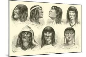 Types of the Antis Indians-Édouard Riou-Mounted Giclee Print