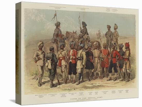 Types of the Bengal Army-Alfred Crowdy Lovett-Stretched Canvas