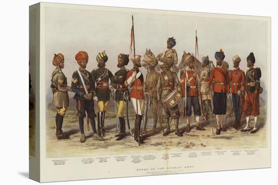 Types of the Bombay Army-Alfred Crowdy Lovett-Stretched Canvas