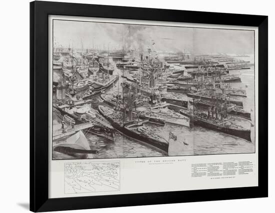 Types of the British Navy-Henry Charles Seppings Wright-Framed Giclee Print