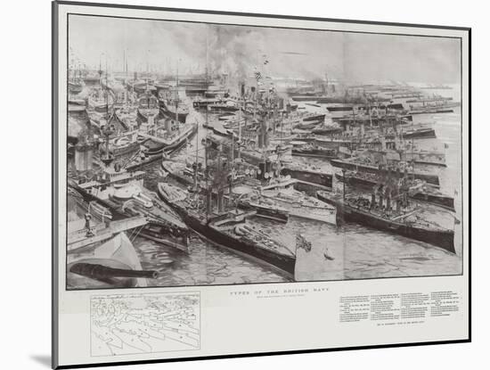 Types of the British Navy-Henry Charles Seppings Wright-Mounted Giclee Print