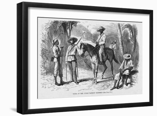 Types of the Cuban Patriot Soldiers.-null-Framed Giclee Print