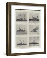 Types of the French Mediterranean and Channel Squadrons-null-Framed Giclee Print