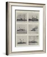 Types of the French Mediterranean and Channel Squadrons-null-Framed Giclee Print