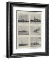 Types of the French Mediterranean and Channel Squadrons-null-Framed Giclee Print