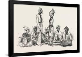 Types of the Javanese Musicians and Dancers 1876 Indonesia-null-Framed Giclee Print