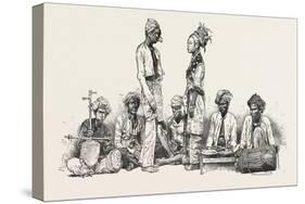 Types of the Javanese Musicians and Dancers 1876 Indonesia-null-Stretched Canvas