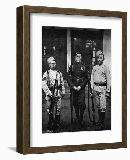 Types of Uniform of the 44th Gurkhas, 1896-Bourne & Shepherd-Framed Giclee Print