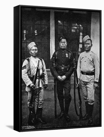 Types of Uniform of the 44th Gurkhas, 1896-Bourne & Shepherd-Framed Stretched Canvas