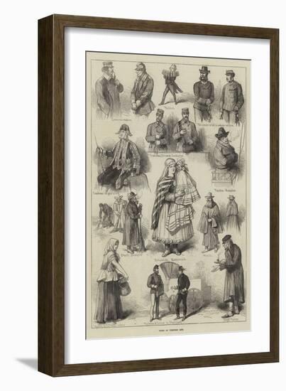 Types of Viennese Life-null-Framed Giclee Print