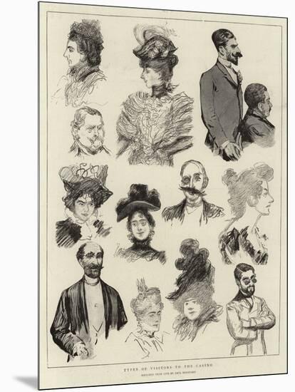 Types of Visitors to the Casino-Charles Paul Renouard-Mounted Giclee Print