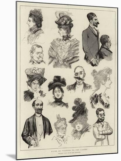 Types of Visitors to the Casino-Charles Paul Renouard-Mounted Giclee Print