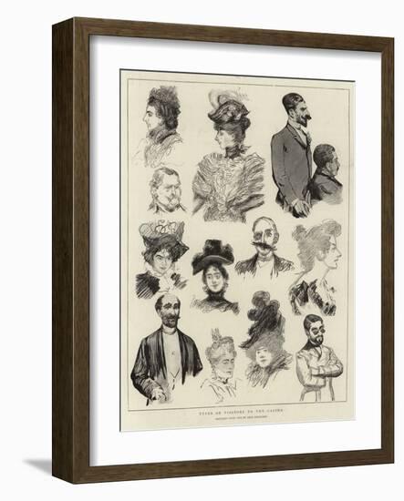 Types of Visitors to the Casino-Charles Paul Renouard-Framed Giclee Print