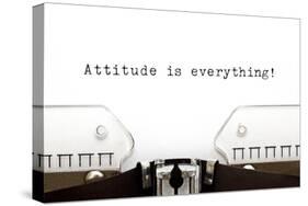 Typewriter Attitude Is Everything-Ivelin Radkov-Stretched Canvas