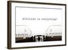 Typewriter Attitude Is Everything-Ivelin Radkov-Framed Art Print