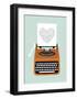 Typewriter Heart-Nadia Taylor-Framed Art Print