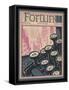 Typewriter Keys on the Cover of a Magazine-null-Framed Stretched Canvas