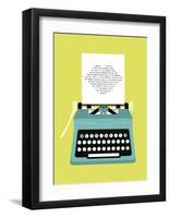 Typewriter Kiss-Nadia Taylor-Framed Art Print