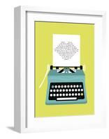 Typewriter Kiss-Nadia Taylor-Framed Art Print