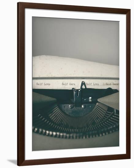 Typewriter Notes - Care-Tom Frazier-Framed Giclee Print