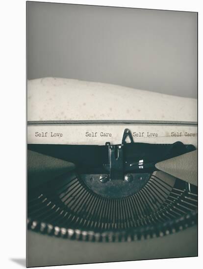 Typewriter Notes - Care-Tom Frazier-Mounted Giclee Print