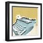 Typewriter-Ladyleia-Framed Art Print