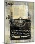 Typewriter-Loui Jover-Mounted Art Print