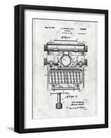 Typewriter-Patent-Framed Art Print