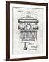 Typewriter-Patent-Framed Art Print