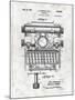 Typewriter-Patent-Mounted Art Print