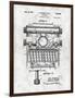 Typewriter-Patent-Framed Art Print