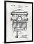 Typewriter-Patent-Framed Art Print