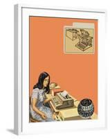 Typewriters-Harry Green-Framed Premium Giclee Print
