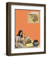 Typewriters-Harry Green-Framed Giclee Print