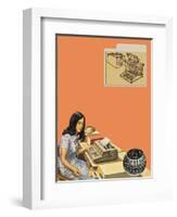 Typewriters-Harry Green-Framed Giclee Print