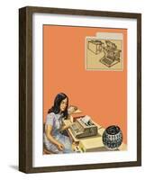 Typewriters-Harry Green-Framed Giclee Print