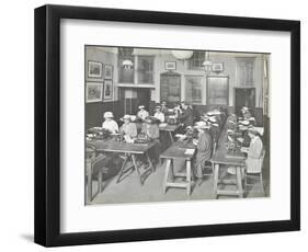 Typewriting Class for Women, Blackheath Road Evening Institute, London, 1914-null-Framed Photographic Print