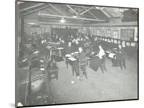 Typewriting Examination Class, Queens Road Evening Institute, London, 1908-null-Mounted Photographic Print