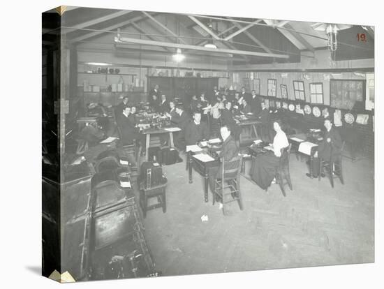 Typewriting Examination Class, Queens Road Evening Institute, London, 1908-null-Stretched Canvas