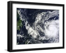 Typhoon Bopha in the Western Pacific Ocean-null-Framed Photographic Print