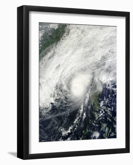 Typhoon Bopha over the South China Sea-null-Framed Photographic Print