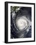 Typhoon Fitow Approaching Japan-Stocktrek Images-Framed Photographic Print