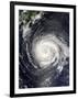 Typhoon Fitow Approaching Japan-Stocktrek Images-Framed Photographic Print