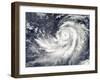 Typhoon Francisco Southwest of Guam-null-Framed Photographic Print