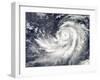 Typhoon Francisco Southwest of Guam-null-Framed Photographic Print